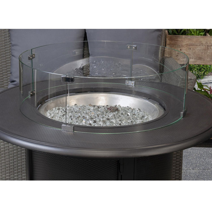 Paramount Fire Table Wind Guard, 23IN Round