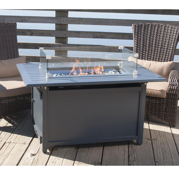 Paramount Fire Table Wind Guard, Rectangular, 30IN x 15IN