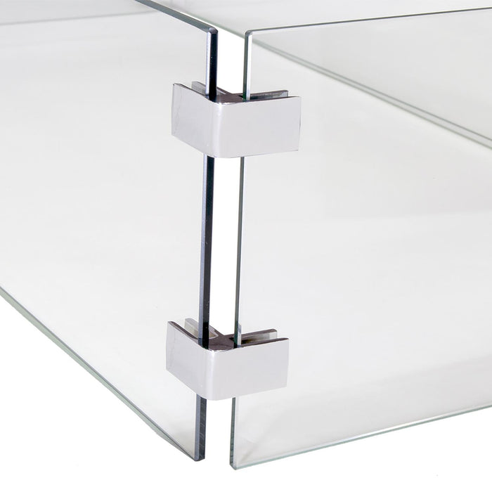Paramount Fire Table Wind Guard, Rectangular, 42IN x 14.7IN