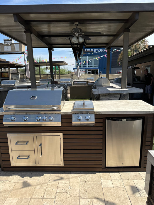 8' Slab BBQ Island