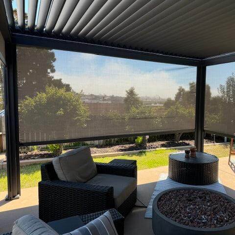 Wind/Sun Resistant Screen FOR Villa Pergola 2.0